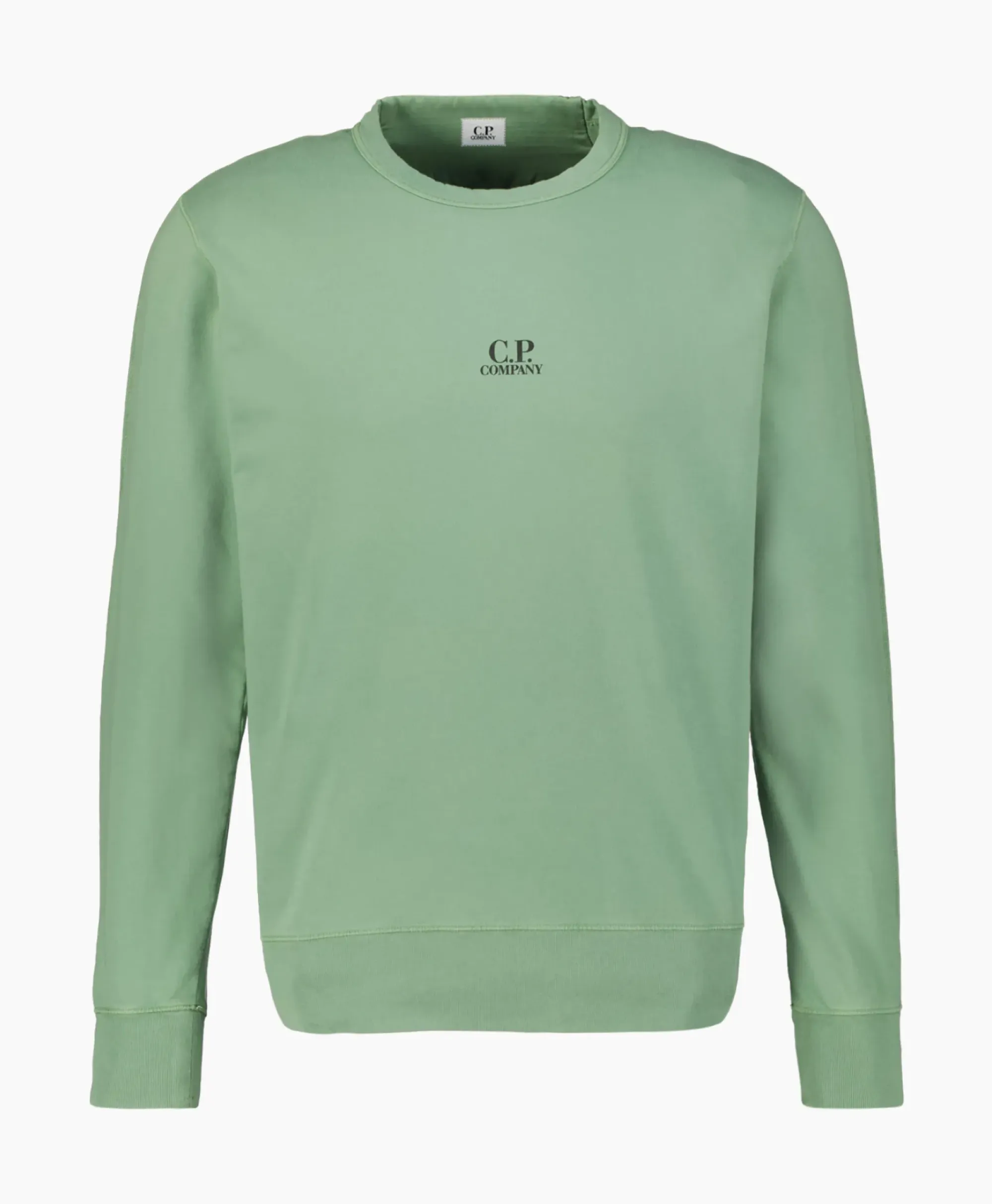 Truien^Cp Company Sweater Light Fleece Logo Groen