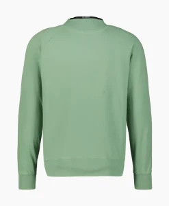 Truien^Cp Company Sweater Light Fleece Logo Groen