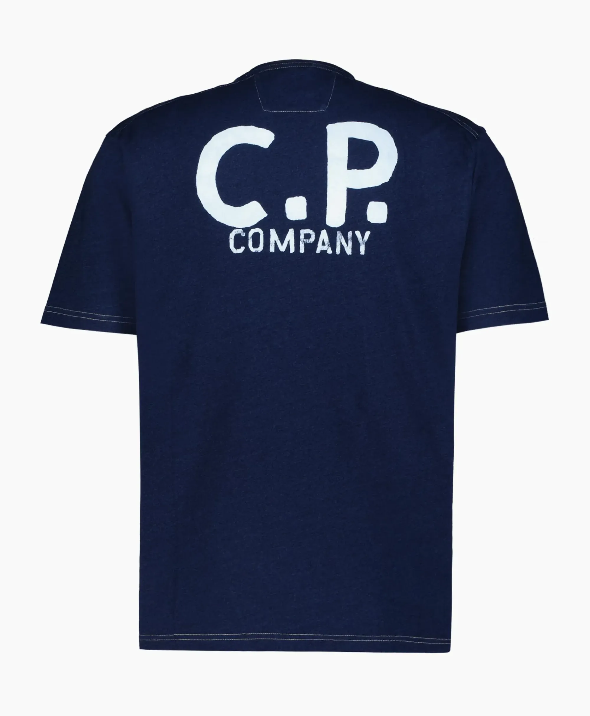 T-Shirts^Cp Company T-Shirt Indigo Jersey Blauw