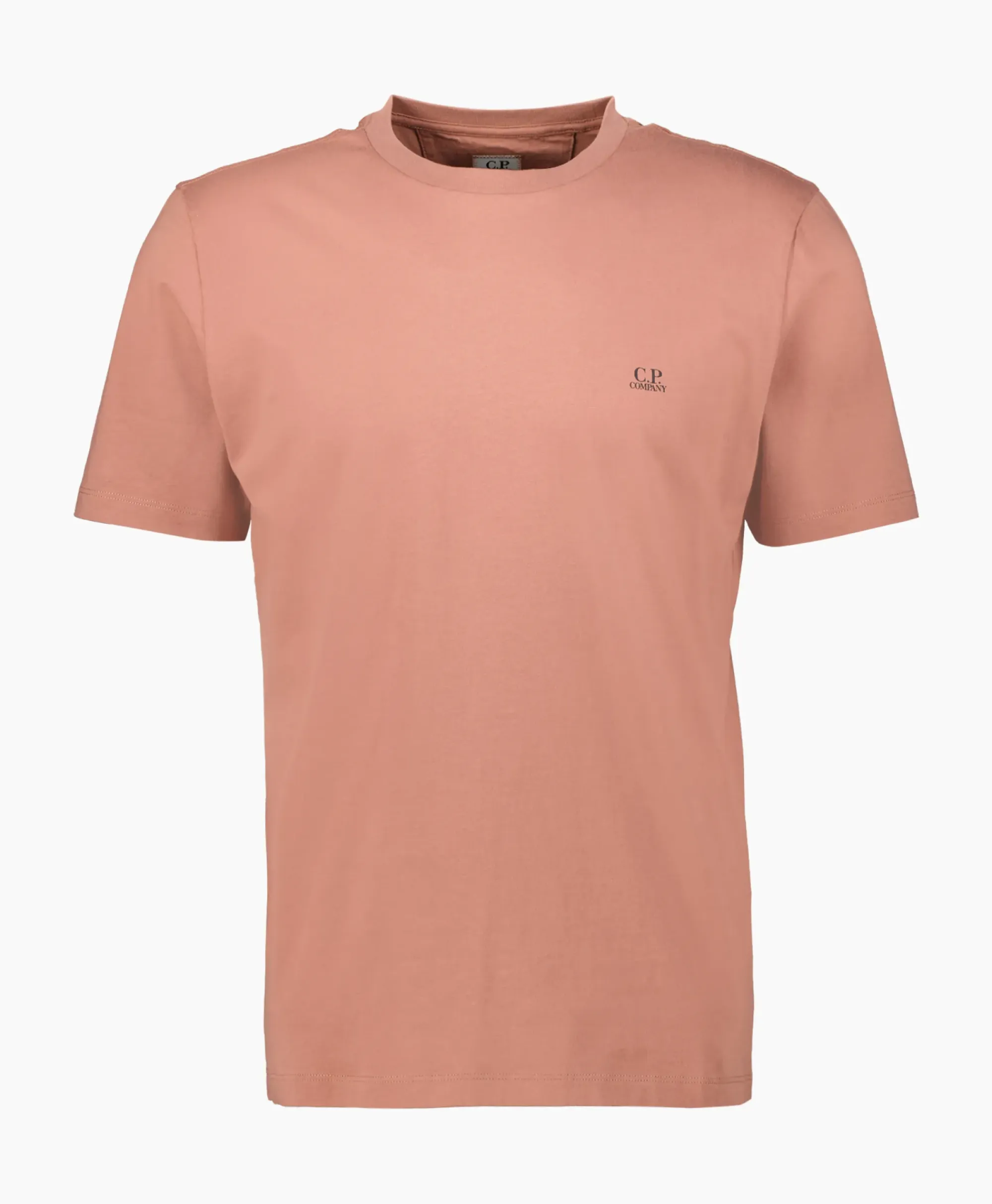 T-Shirts^Cp Company T-Shirt 30/1 Jersey Small Logo Donker Bruin
