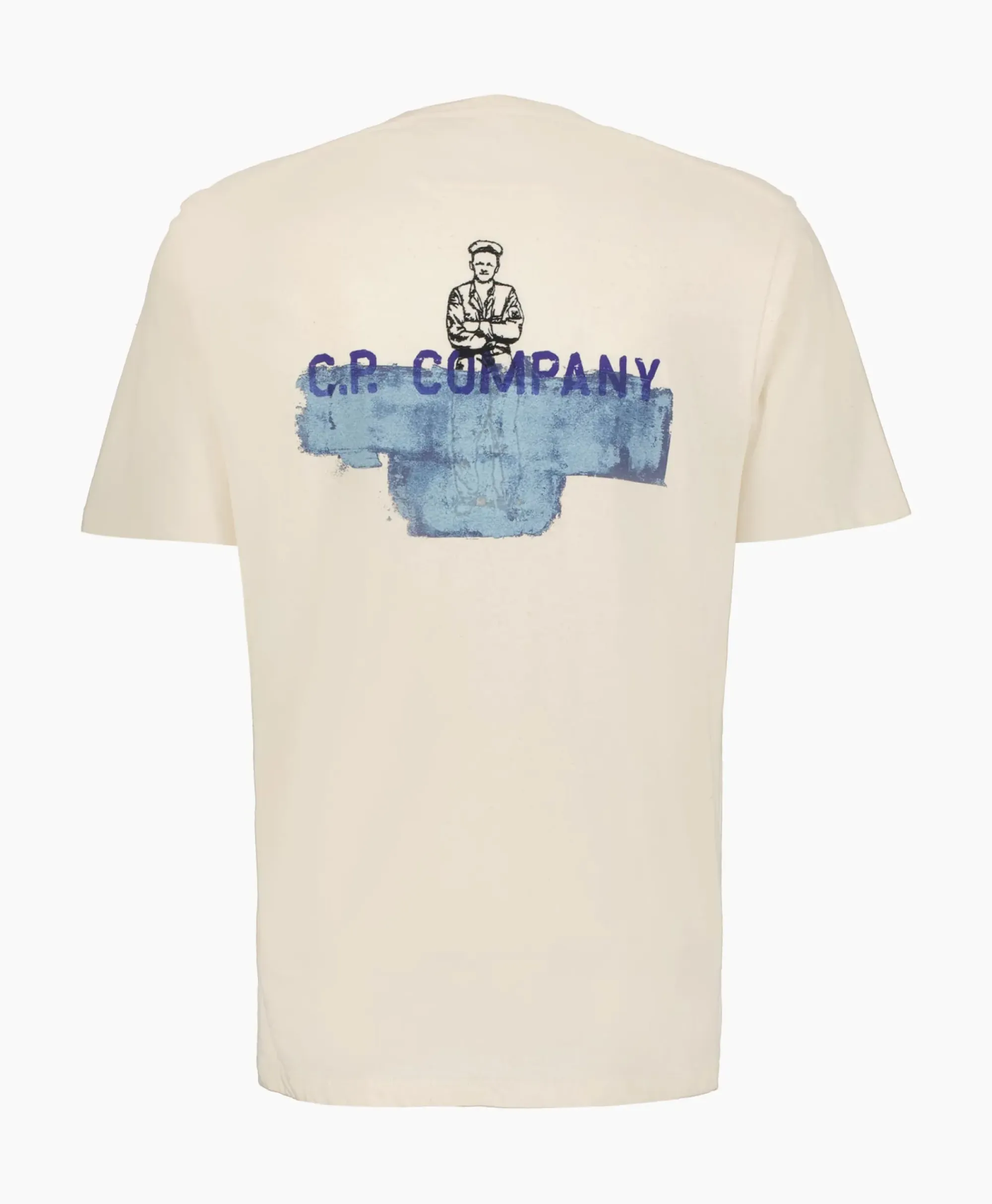 T-Shirts^Cp Company T-Shirt Natural Jersey Ecru