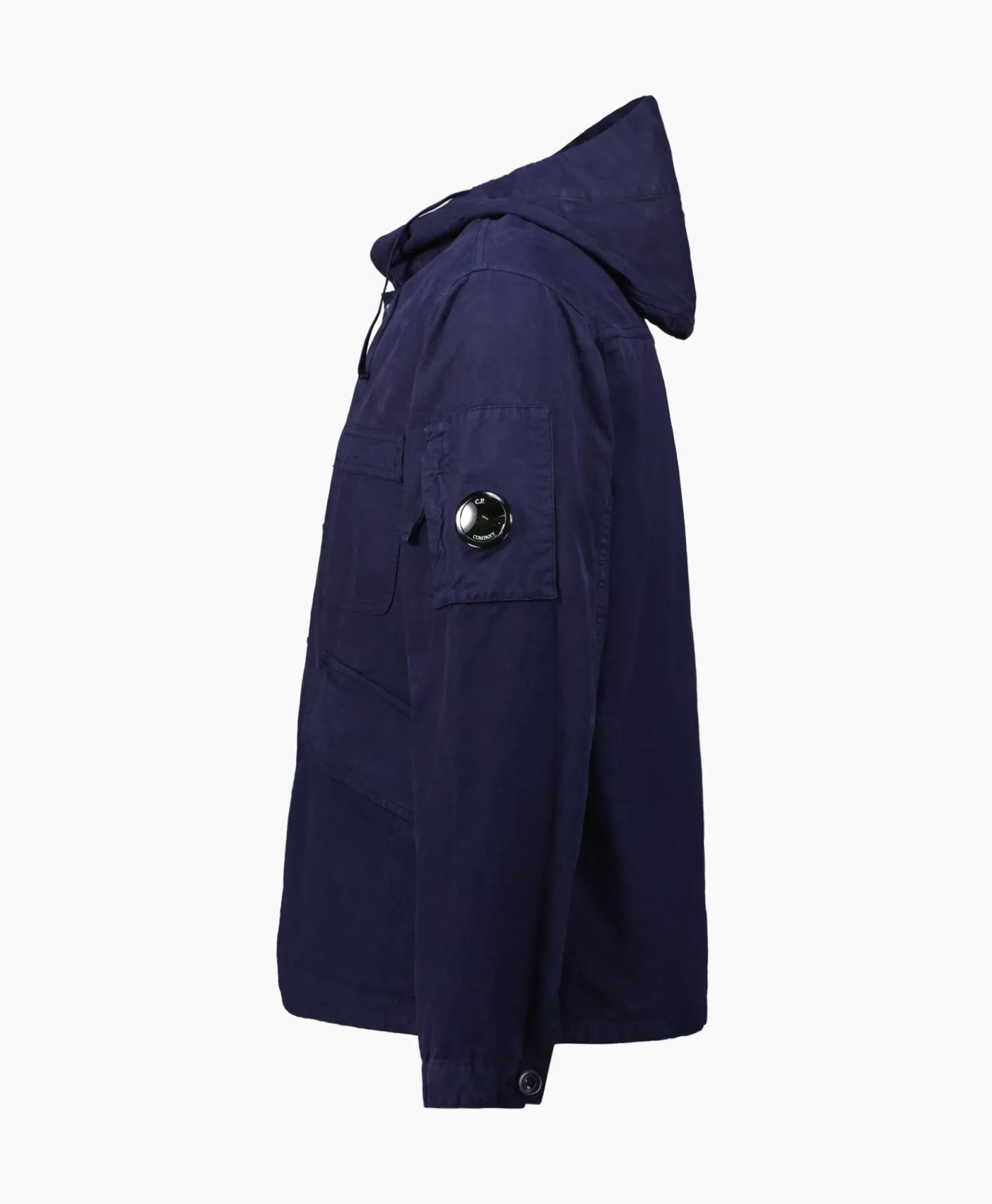Jassen^Cp Company Vest B Hooded Jacket Donker Blauw