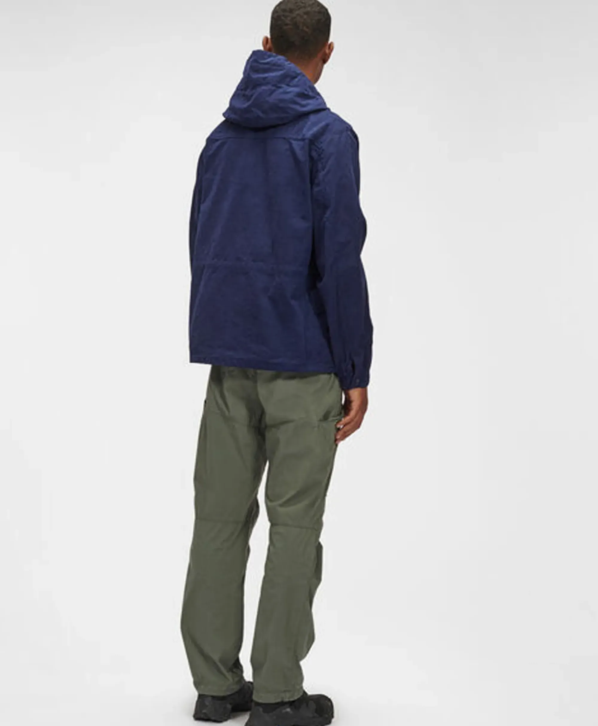 Jassen^Cp Company Vest B Hooded Jacket Donker Blauw