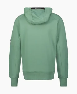 Vesten^Cp Company Vest Diagonal Raised Fleece Zipped Groen