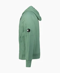 Vesten^Cp Company Vest Diagonal Raised Fleece Zipped Groen