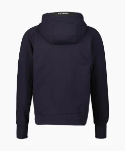 Vesten^Cp Company Vest Diagonal Raised Fleece Zipped Donker Blauw