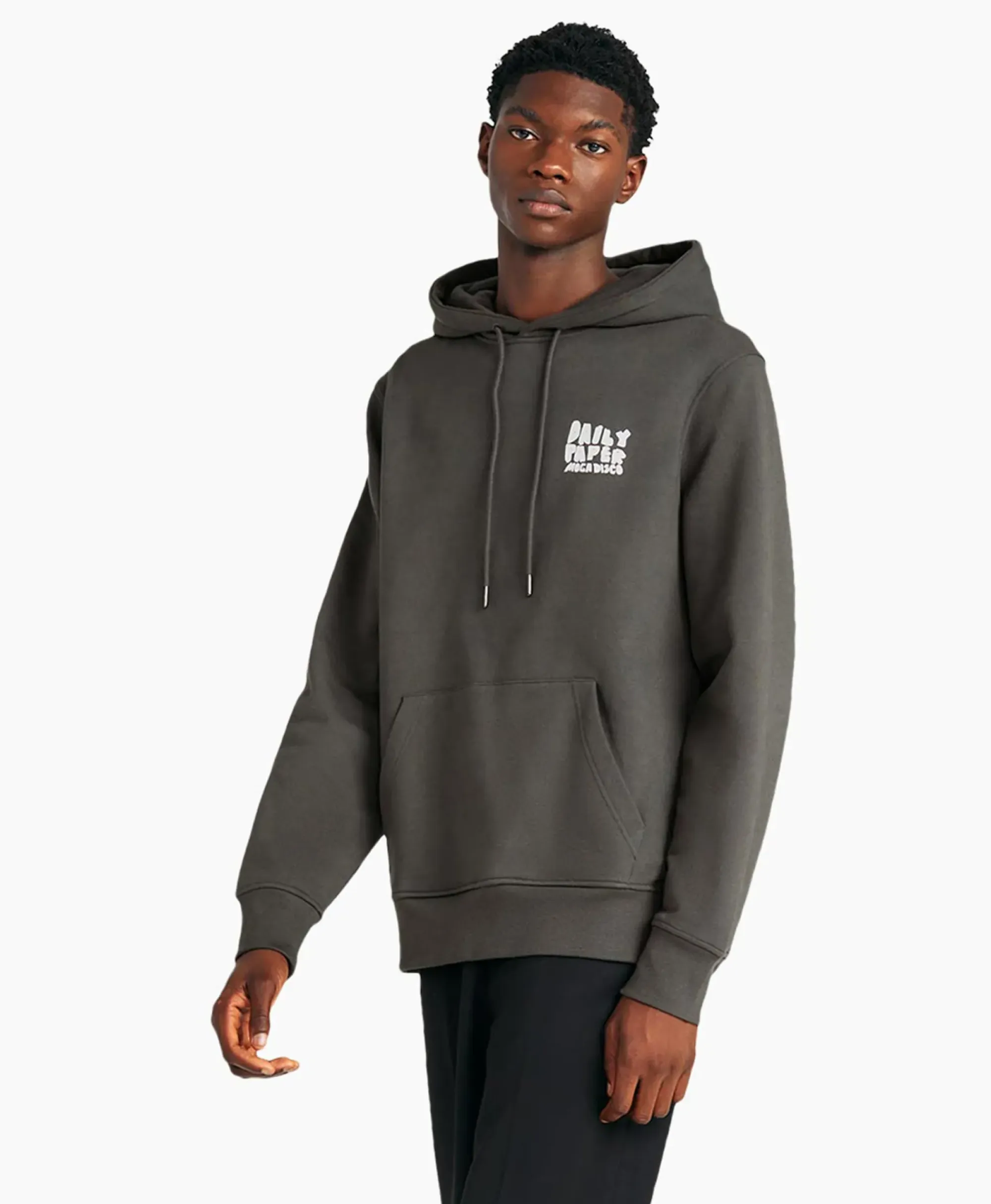 Truien^Daily Paper Hoodie Halim Donker Grijs