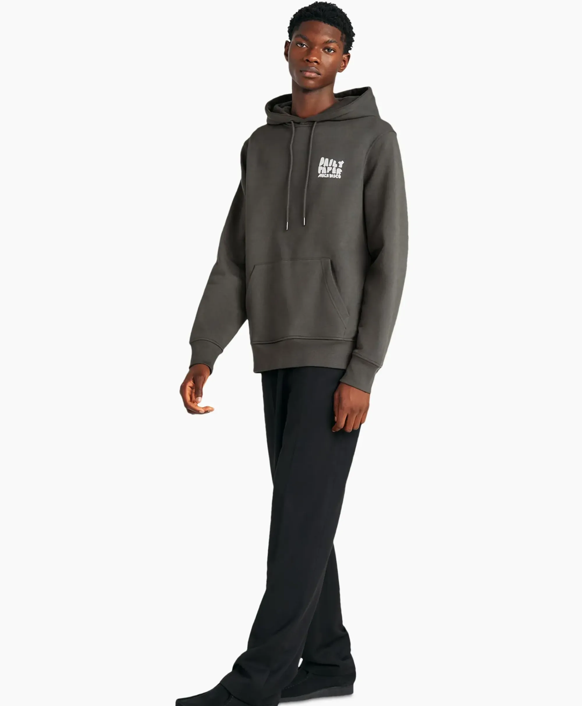 Truien^Daily Paper Hoodie Halim Donker Grijs