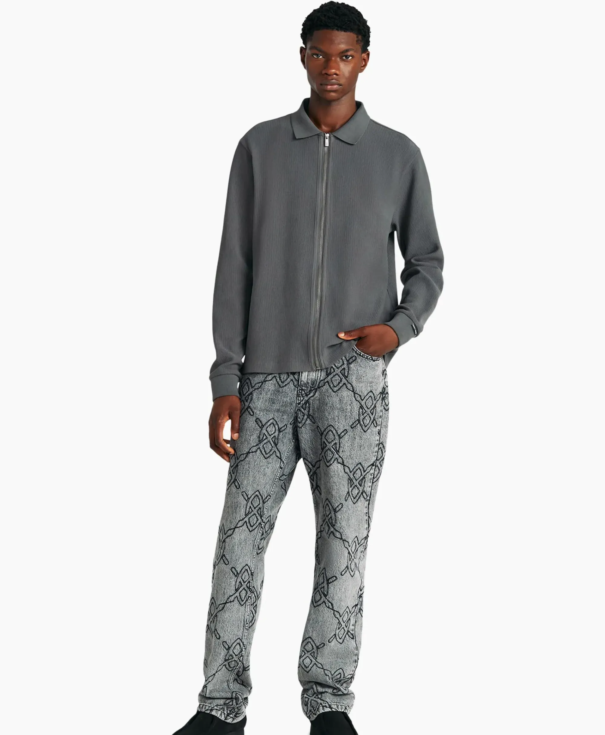 Jassen^Daily Paper Overshirt Parram Grijs