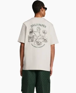 T-Shirts^Daily Paper T-Shirt Korte Mouw Migration Ecru