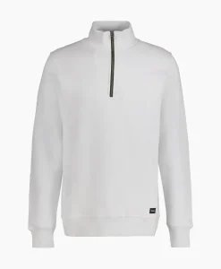 Truien^Denham Logan Half Zip Sweat Ss Beige