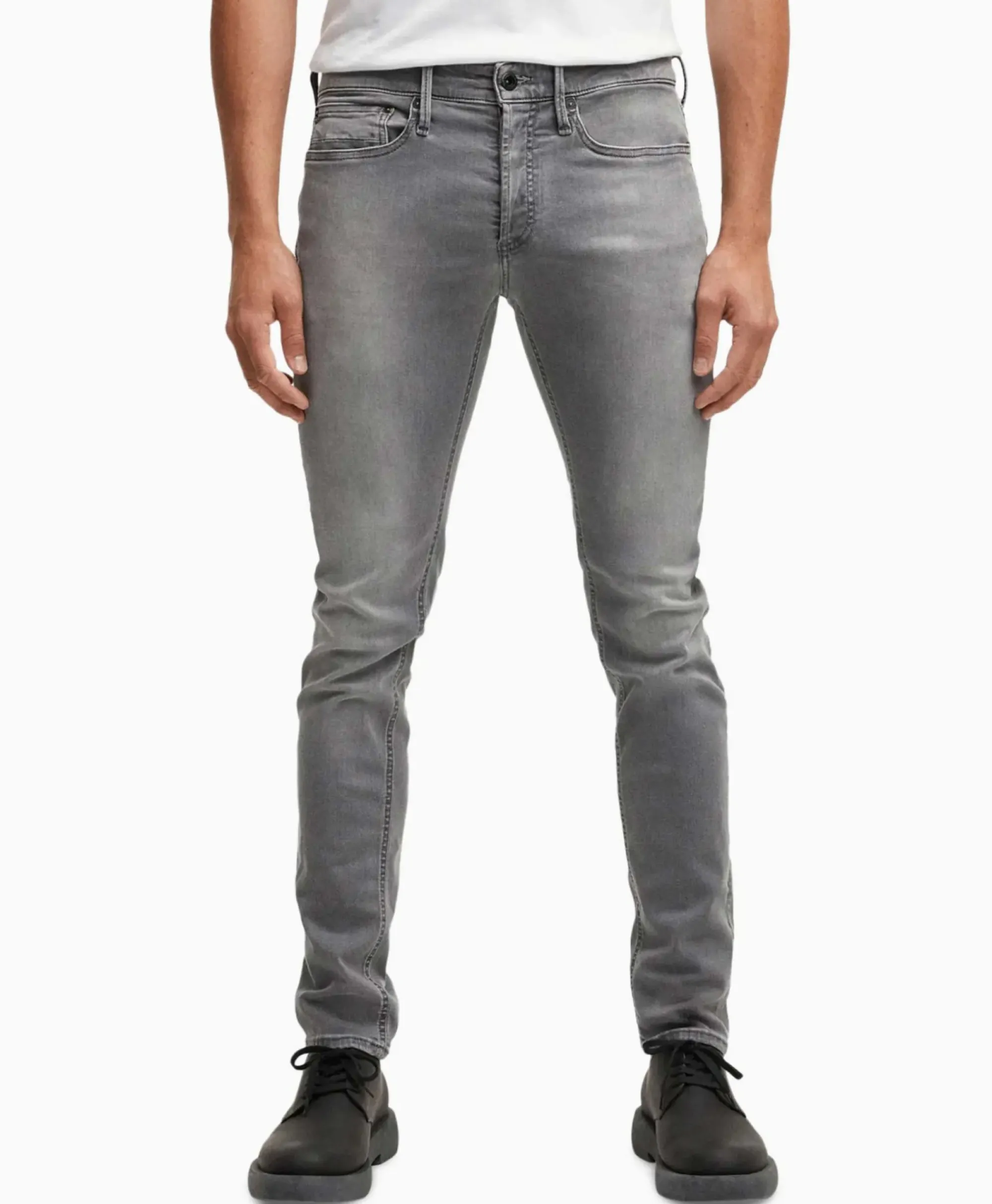 Broeken^Denham Jeans Bolt Wlgfm+ Grijs