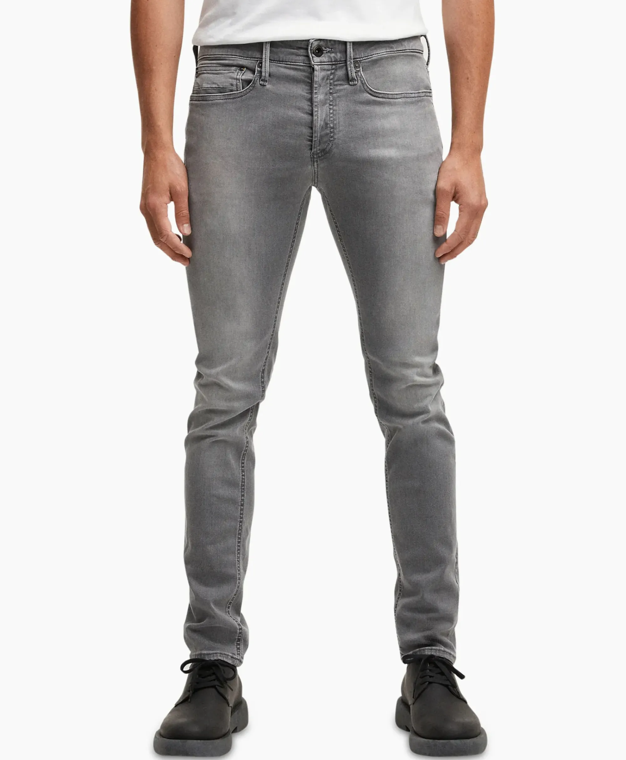 Broeken^Denham Jeans Bolt Wlgfm+ Grijs