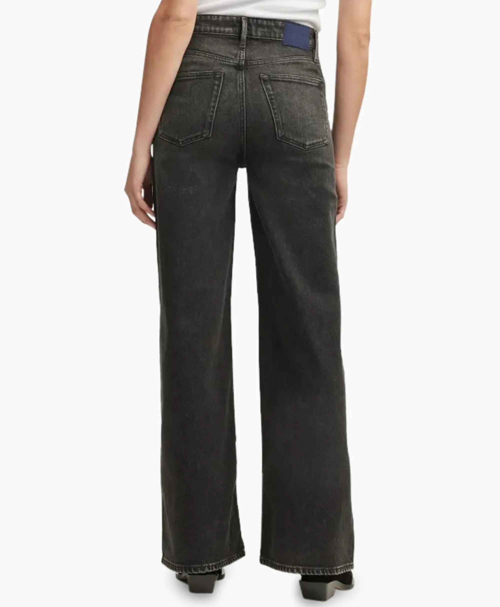 Broeken^Denham Jeans Miku Noir Zwart