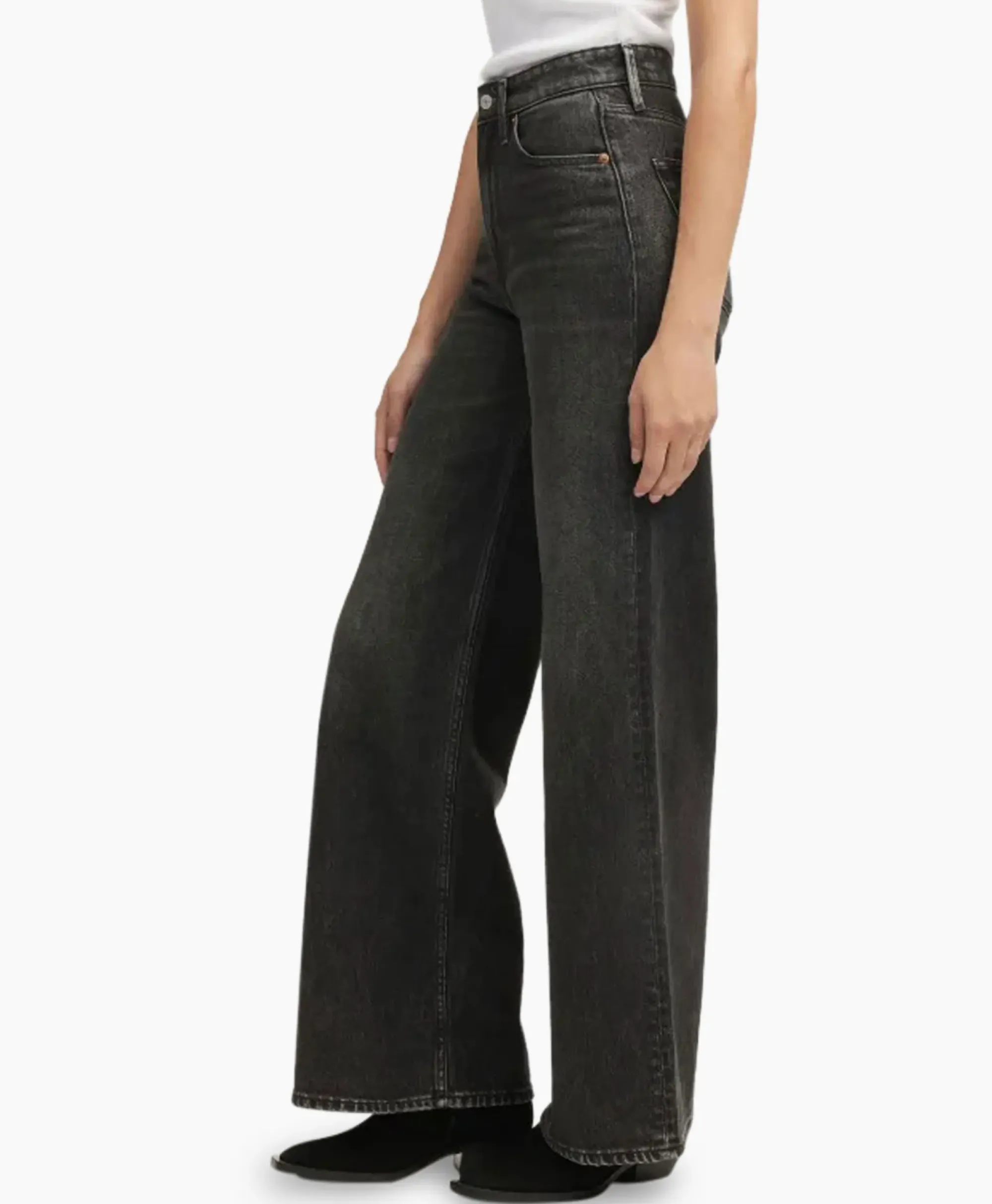 Broeken^Denham Jeans Miku Noir Zwart