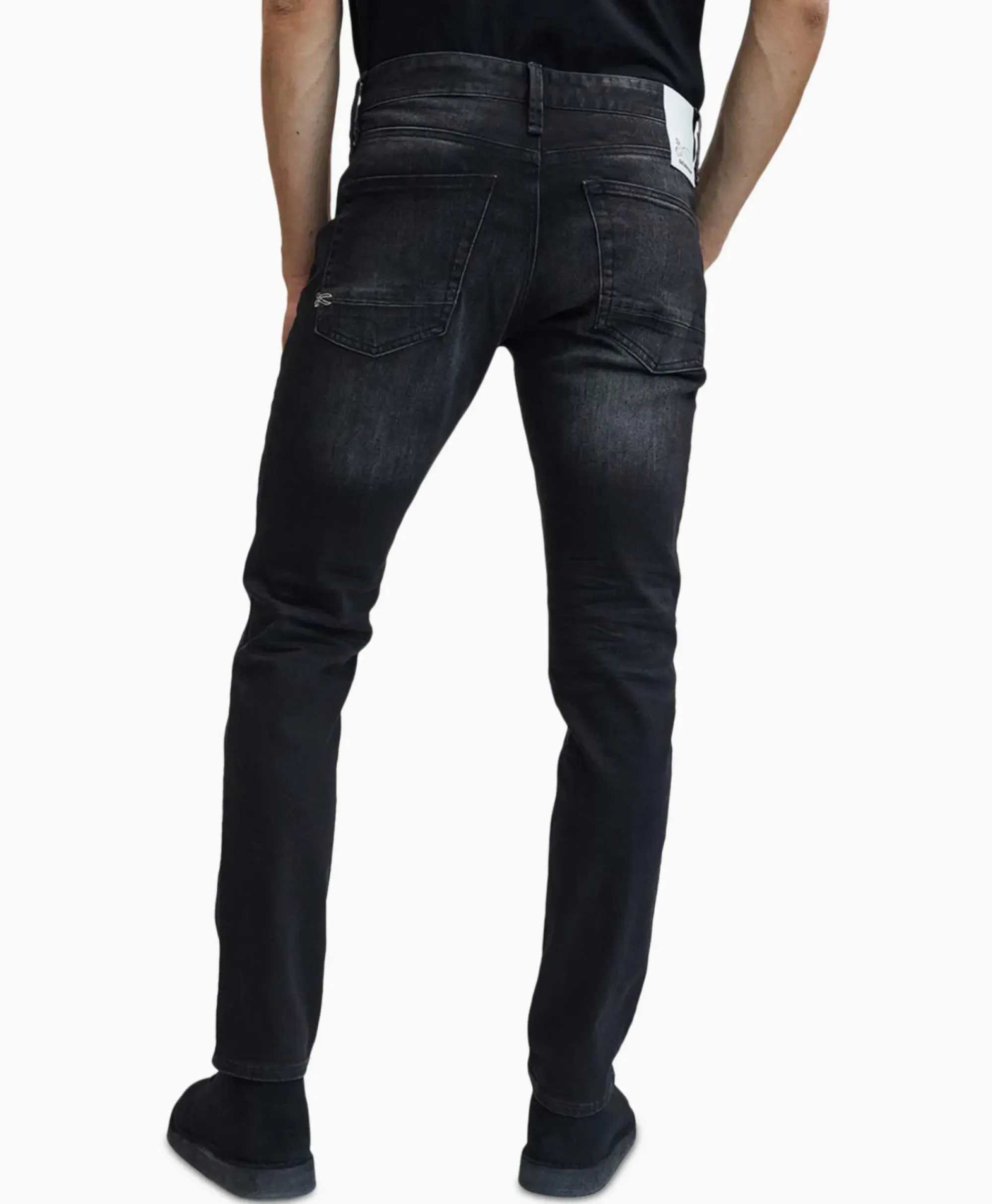 Broeken^Denham Jeans Razor Aceb Zwart