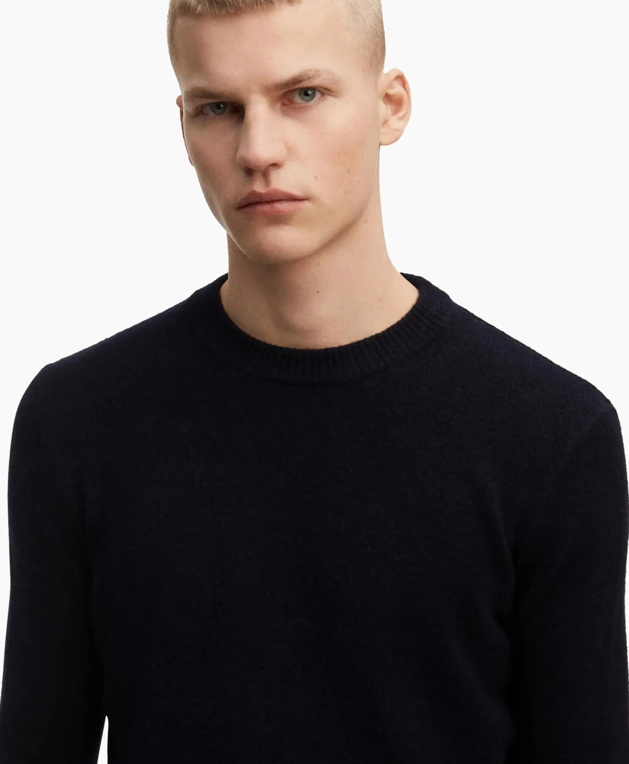 Truien^Denham Pullover Knit Crew Cch Zwart