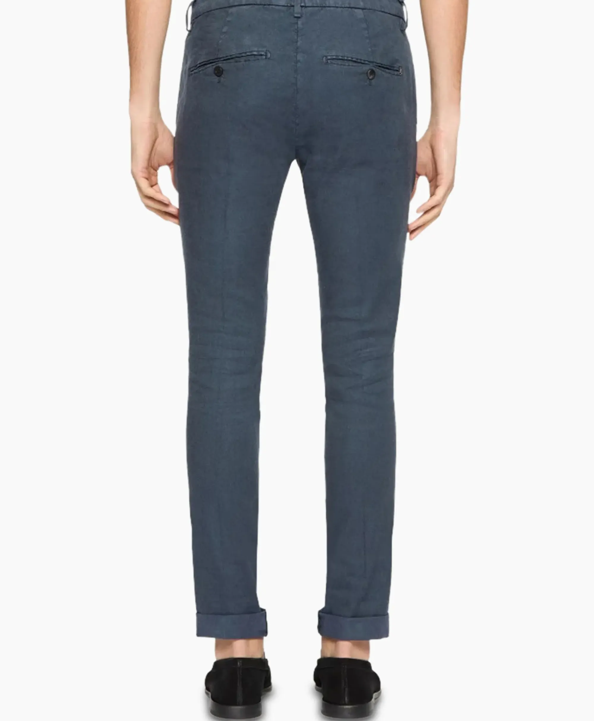 Broeken^Dondup Pantalon Gaubert Slimfit Blauw