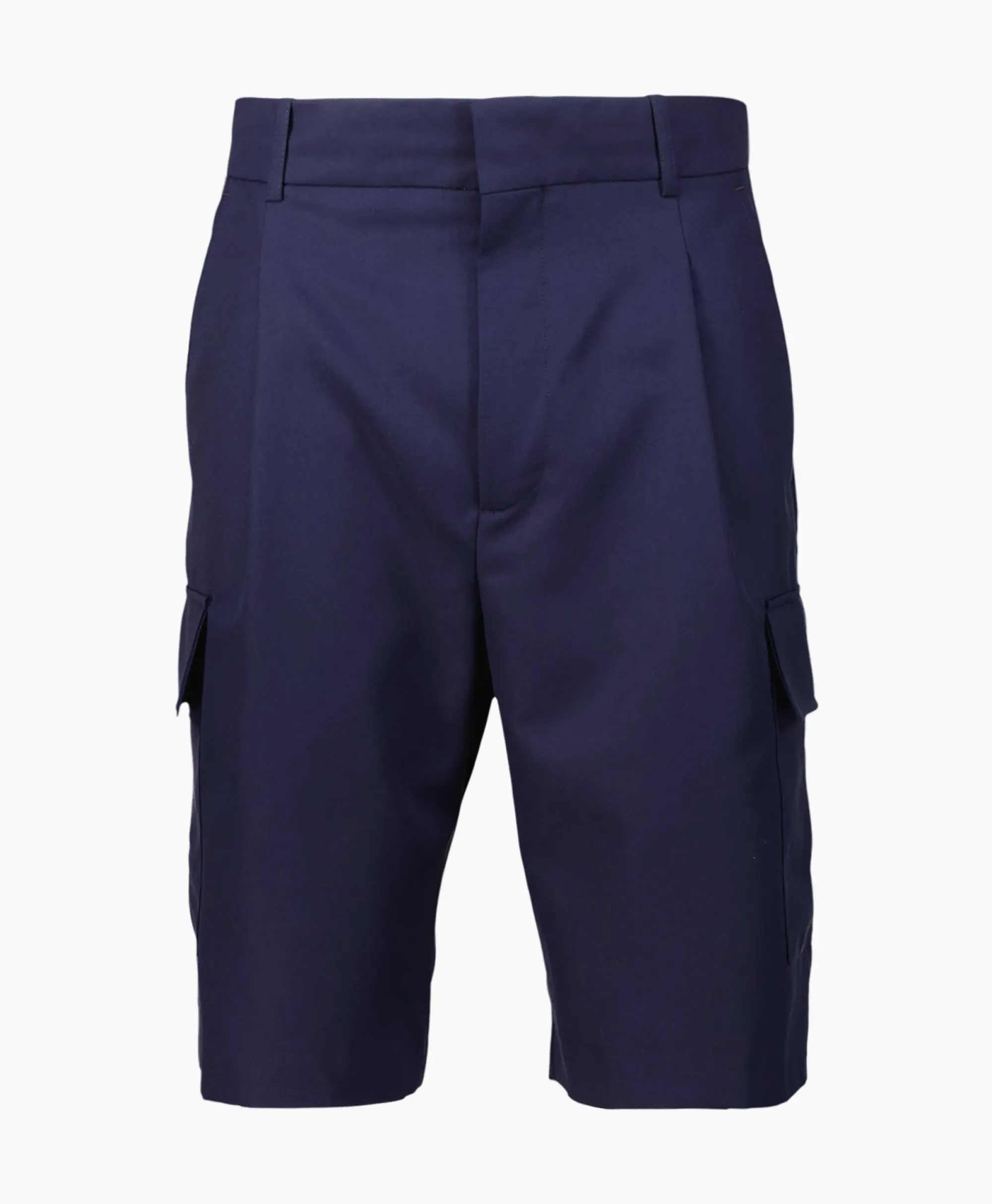 Broeken^Drole De Monsieur Korte Broek Le Short Cargo Laine Donker Blauw