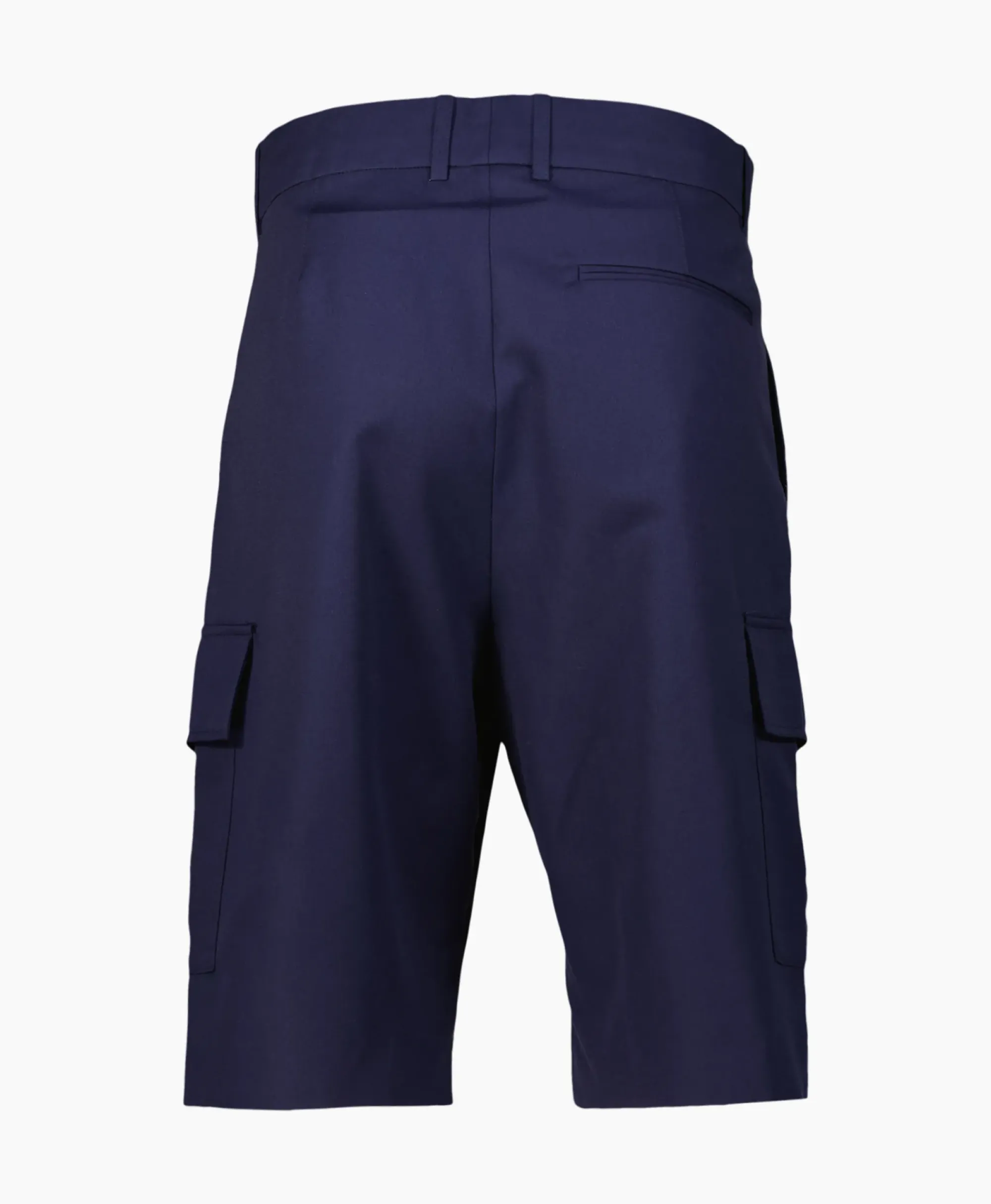 Broeken^Drole De Monsieur Korte Broek Le Short Cargo Laine Donker Blauw
