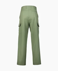 Broeken^Drole De Monsieur Le Pantalon Crago Laine Groen