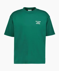 T-Shirts^Drole De Monsieur Le T-Shirt Slogan Donker Groen