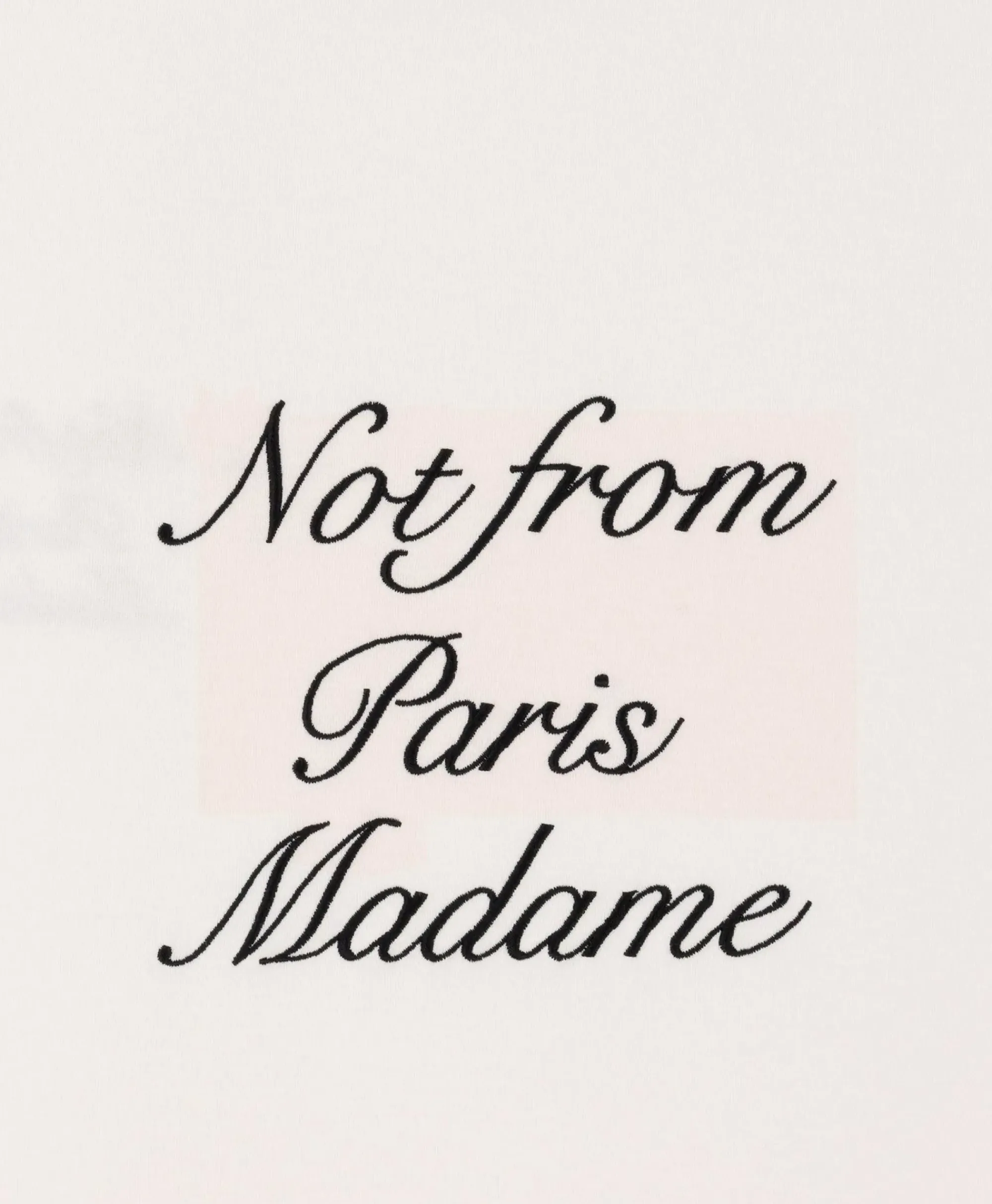 T-Shirts^Drole De Monsieur Le T-Shirt Sloga Cursive Off White