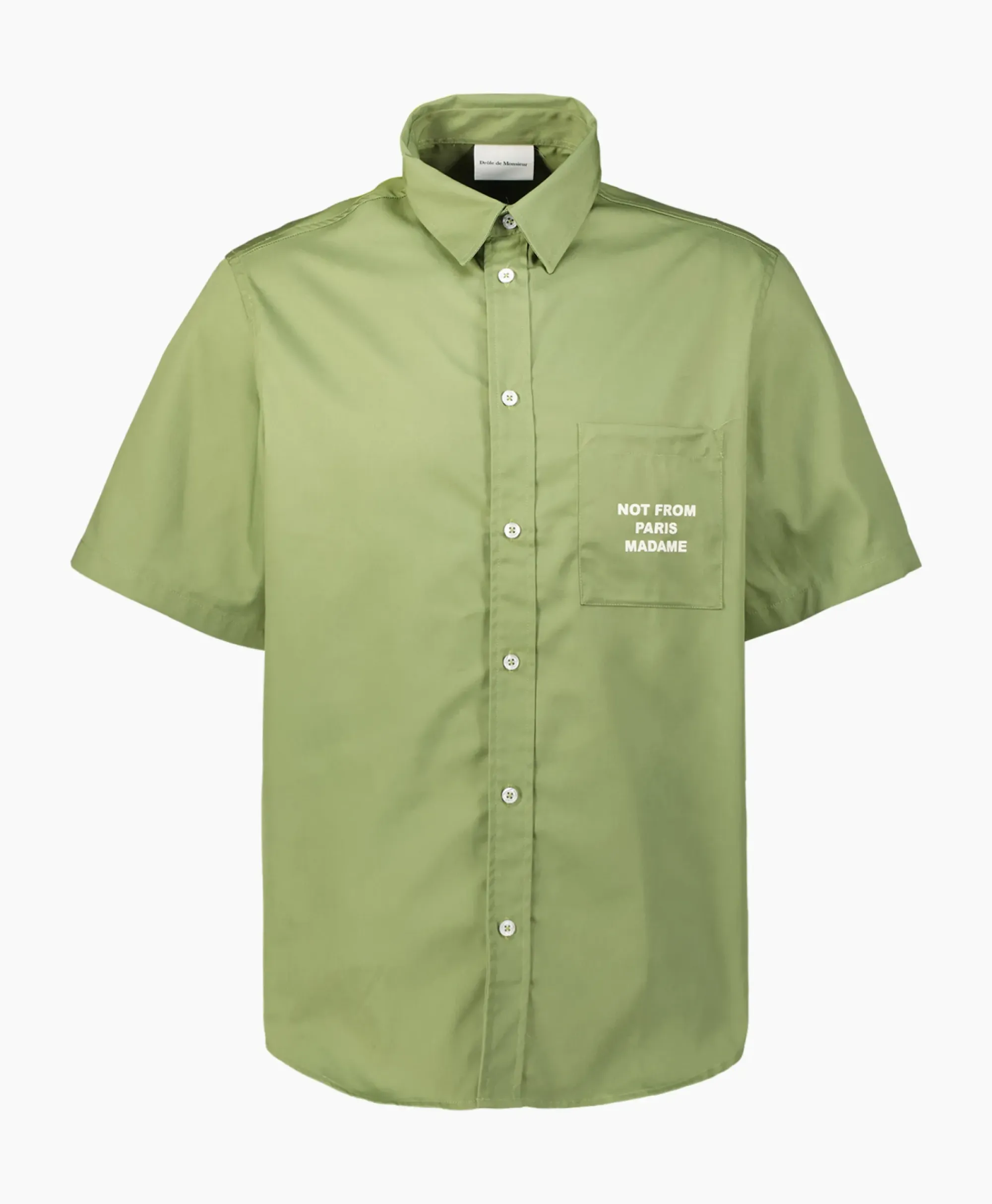 Overhemden^Drole De Monsieur Overhemd La Chemise Slogan Khaki