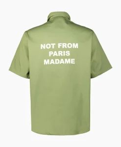 Overhemden^Drole De Monsieur Overhemd La Chemise Slogan Khaki