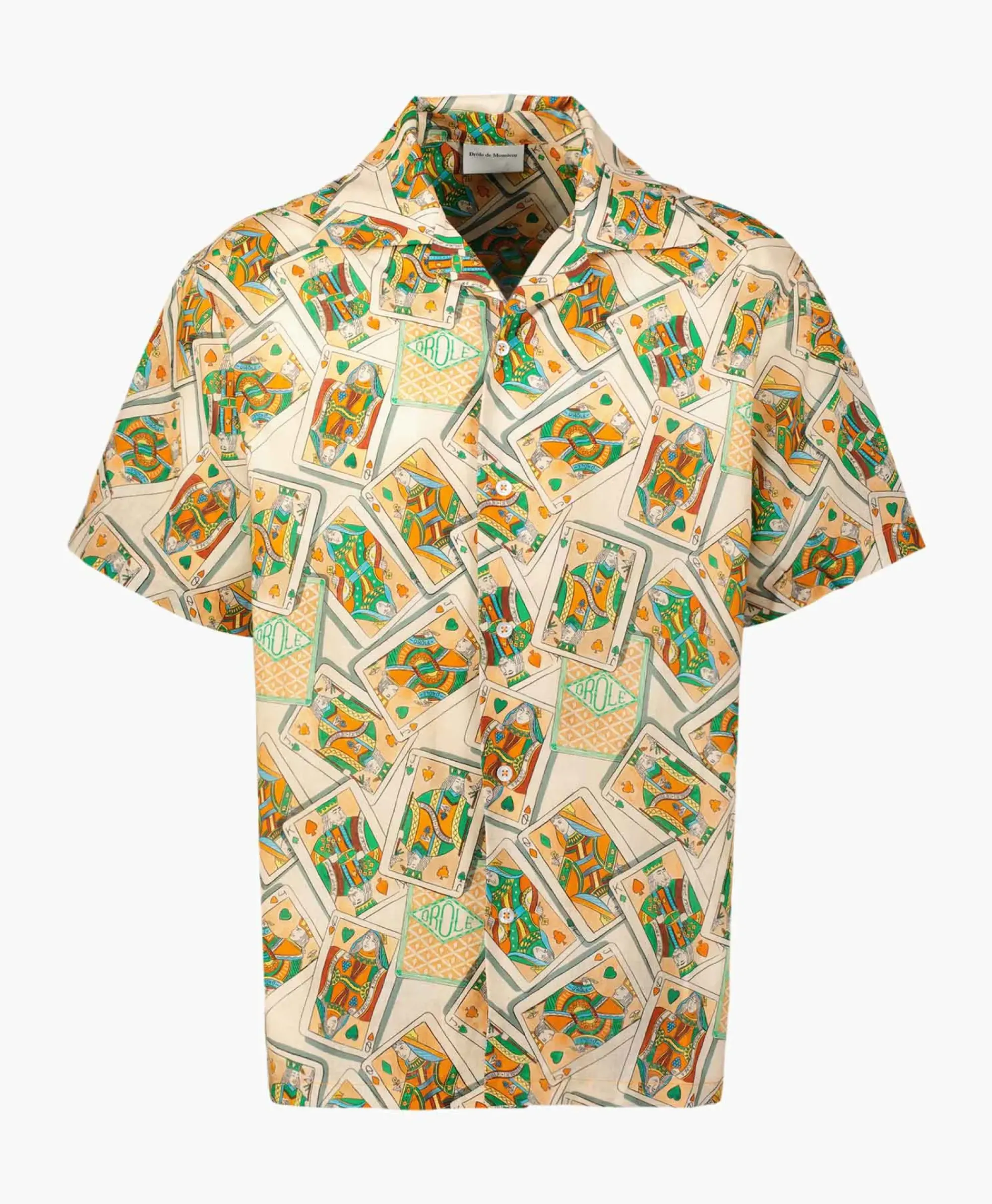 Overhemden^Drole De Monsieur Overhemd La Chemise Jeu De Cartes Peach