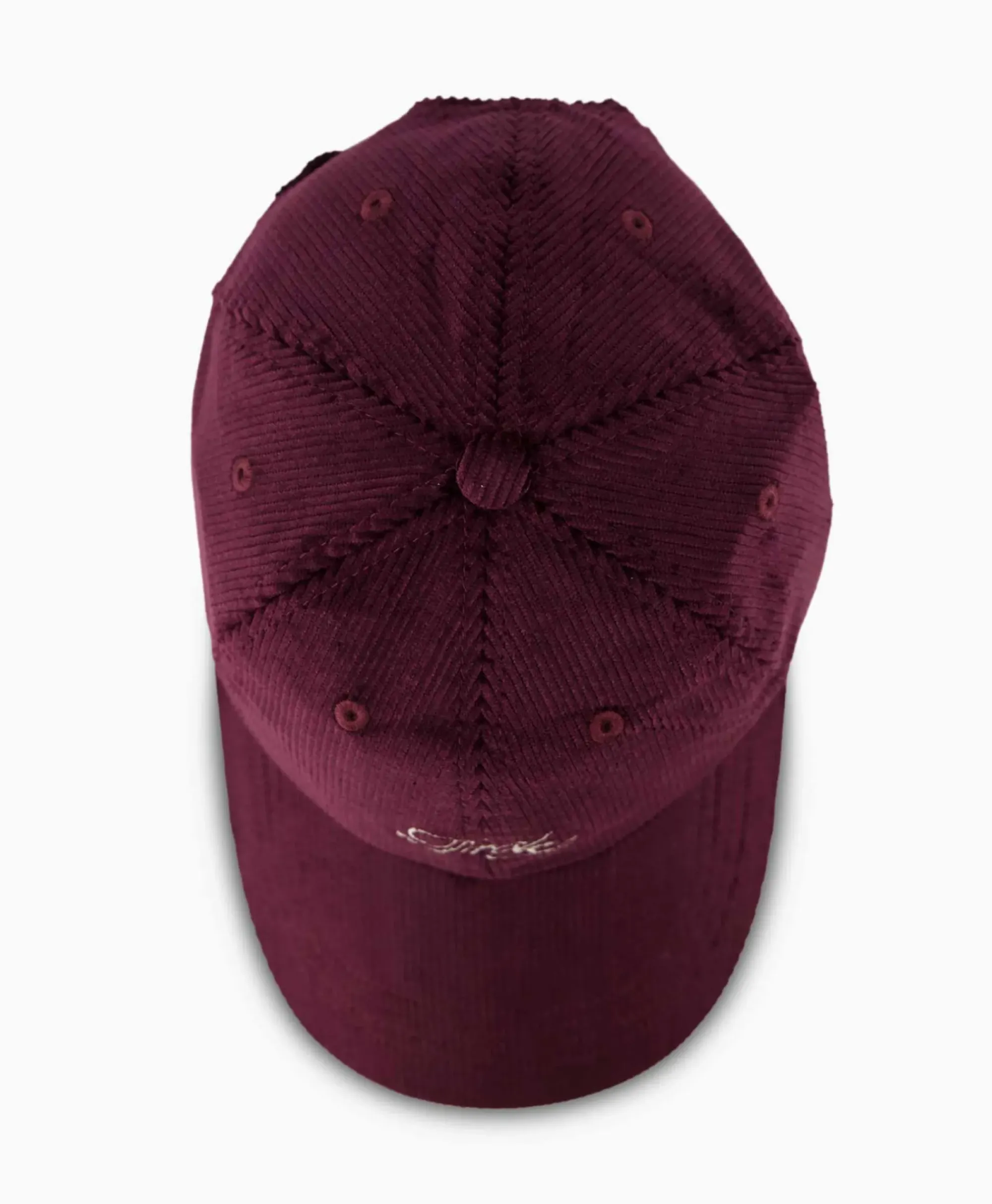Petten^Drole De Monsieur Pet La Casquette Corduroy Donker Rood