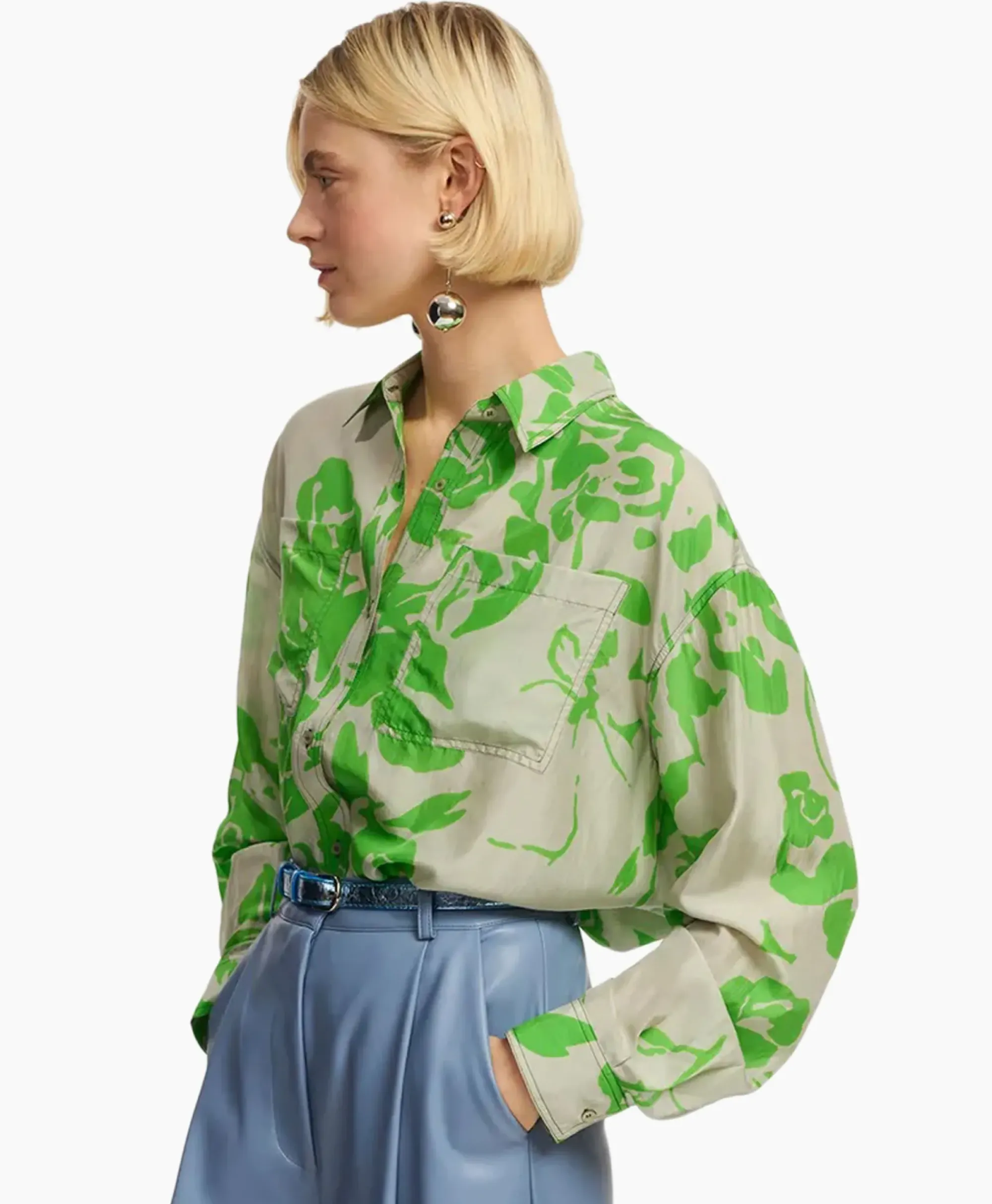 Blouses^Essentiel Antwerp Blouse Forgetmenot Groen