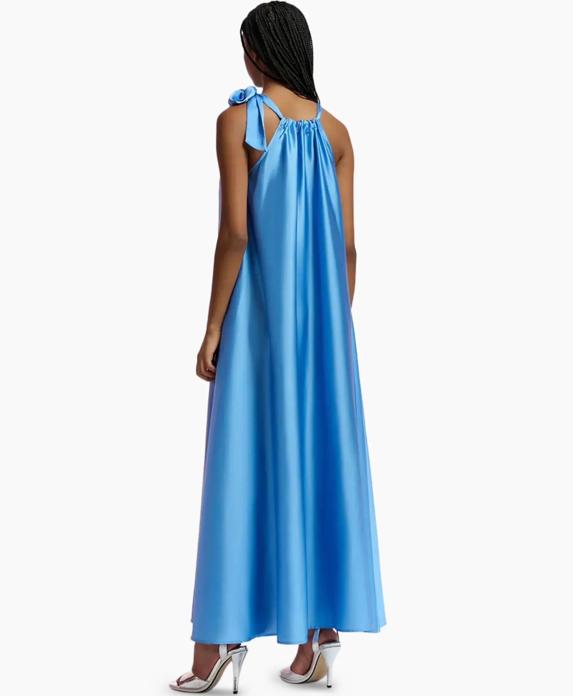 Bruiloftskleding^Essentiel Antwerp Maxi Jurk Famson Blauw