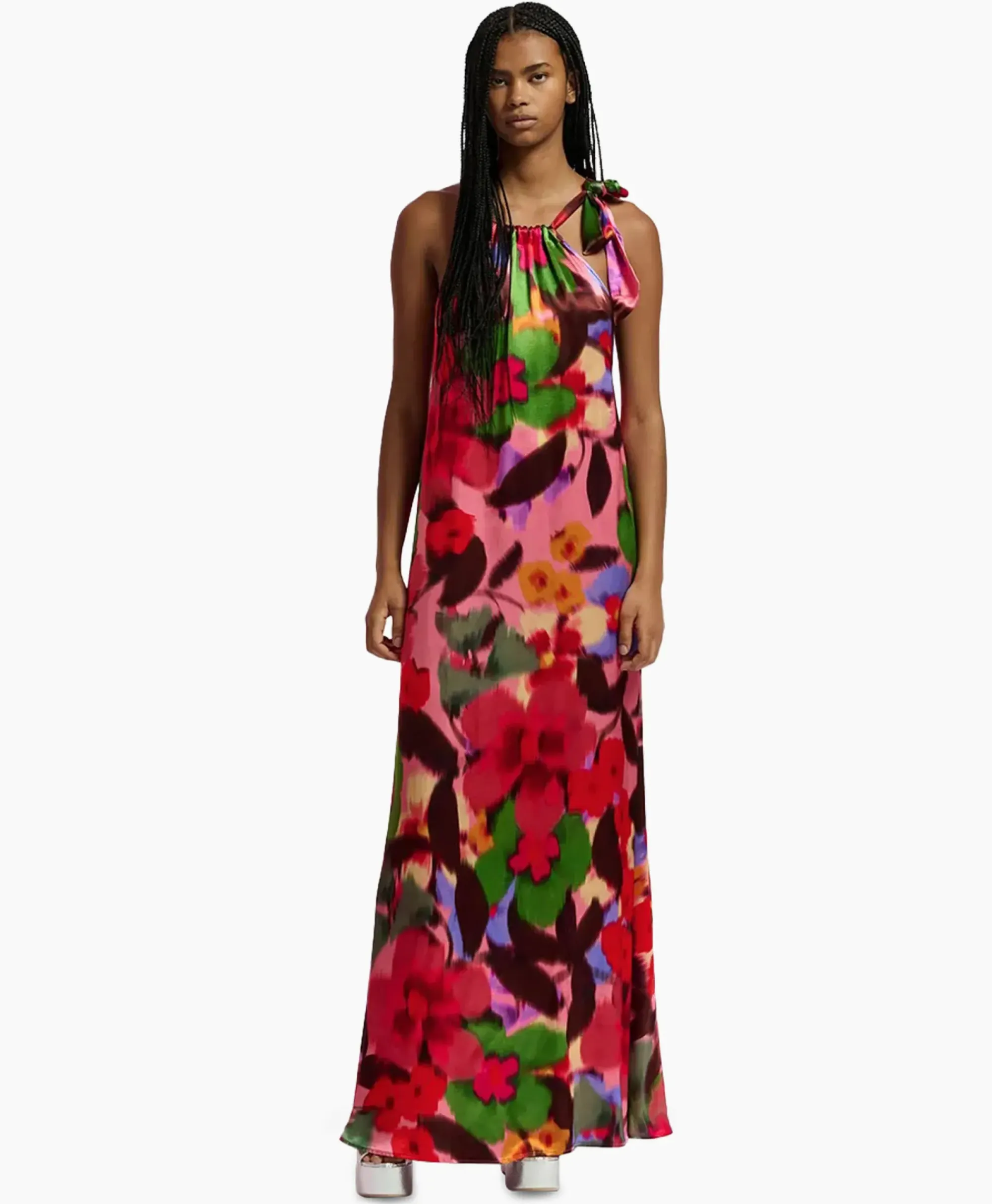 Bruiloftskleding^Essentiel Antwerp Maxi Jurk Fanboy Roze