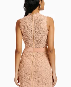 Bruiloftskleding^Essentiel Antwerp Midi Jurk Emery Pink
