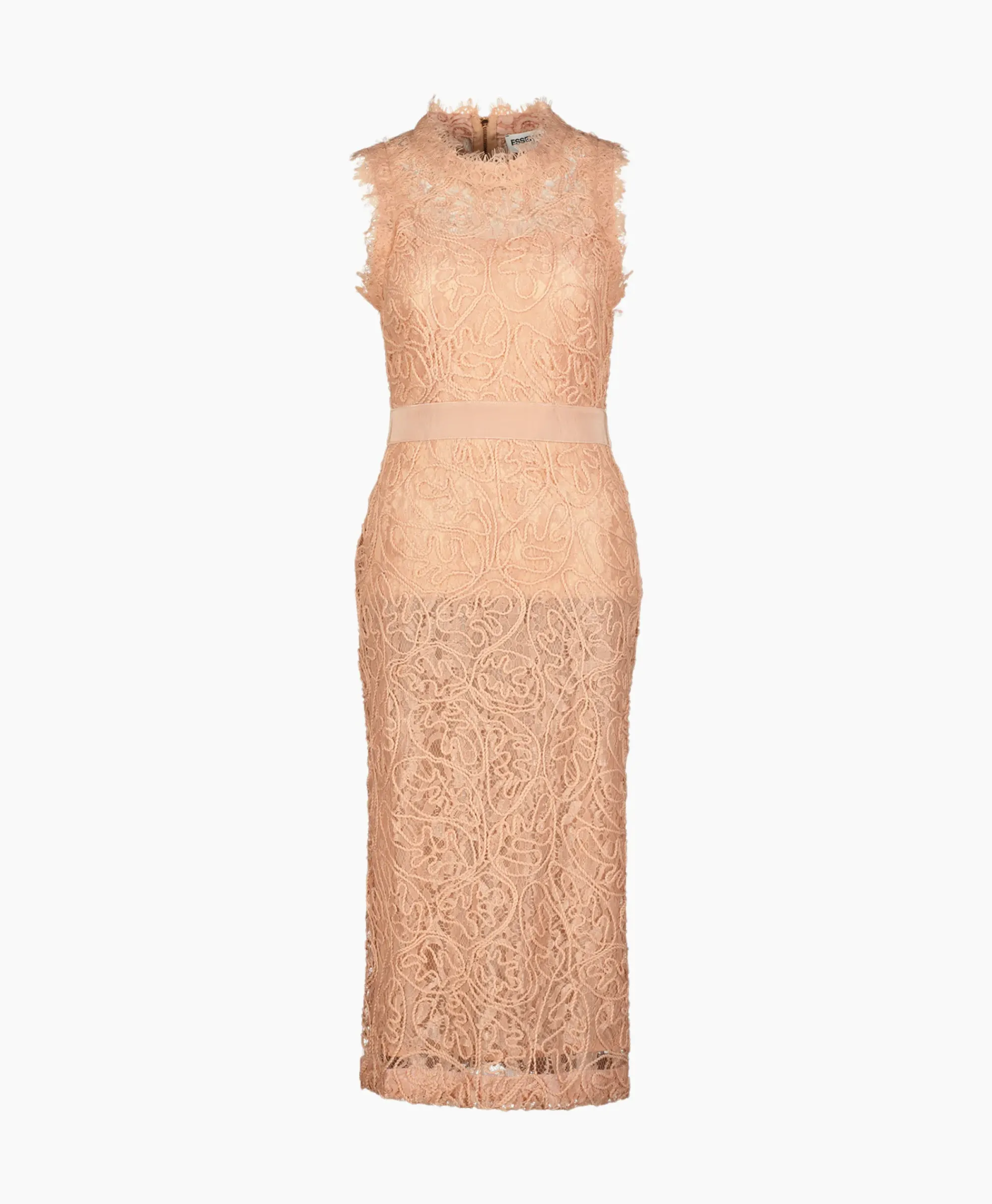 Bruiloftskleding^Essentiel Antwerp Midi Jurk Emery Pink
