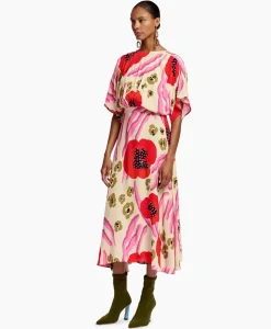 Bruiloftskleding^Essentiel Antwerp Midi Jurk Frikart Off White