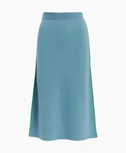 Rokken^Essentiel Antwerp Midi Rok Folder Blauw