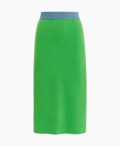 Rokken^Essentiel Antwerp Midi Rok Folder Blauw