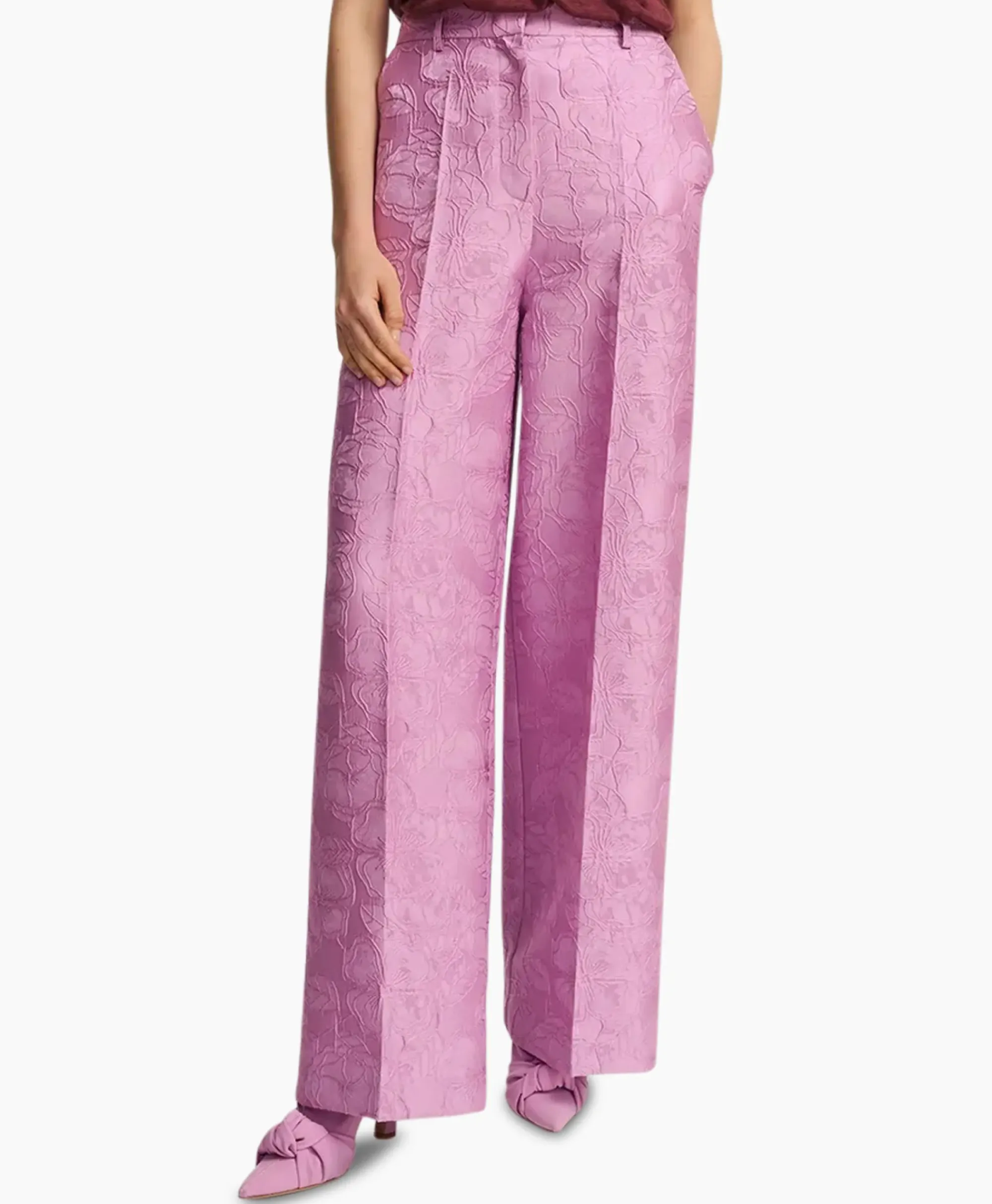 Broeken^Essentiel Antwerp Pantalon Fling Rose