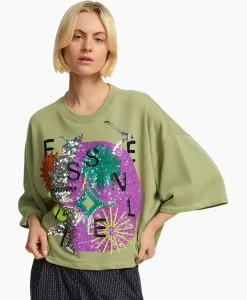 Truien^Essentiel Antwerp Pullover Fullerton Licht Groen