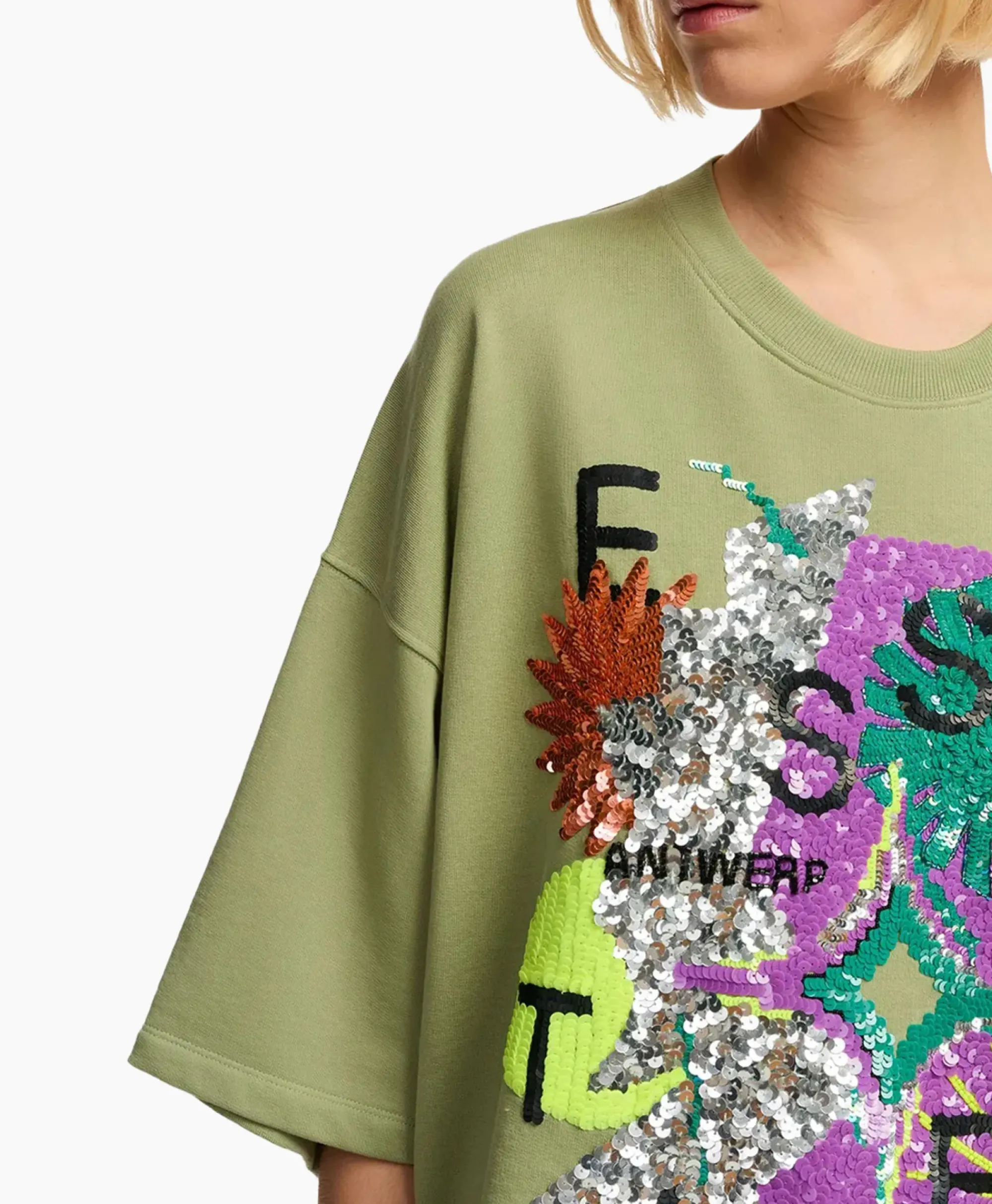 Truien^Essentiel Antwerp Pullover Fullerton Licht Groen