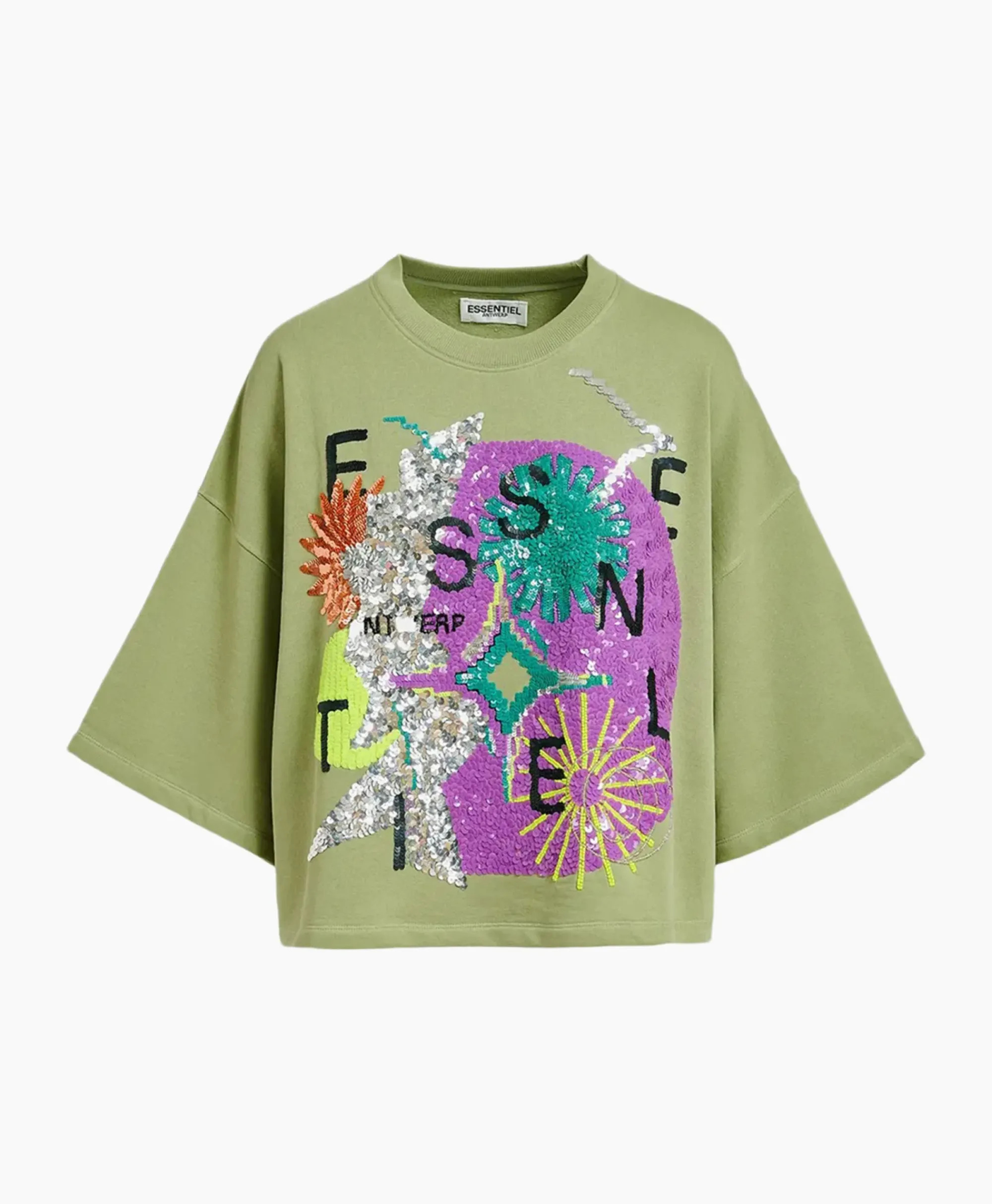 Truien^Essentiel Antwerp Pullover Fullerton Licht Groen