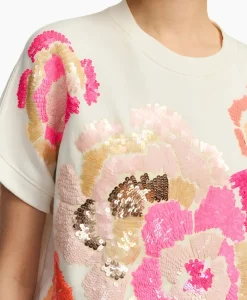 Truien^Essentiel Antwerp Pullover Floraly Off White