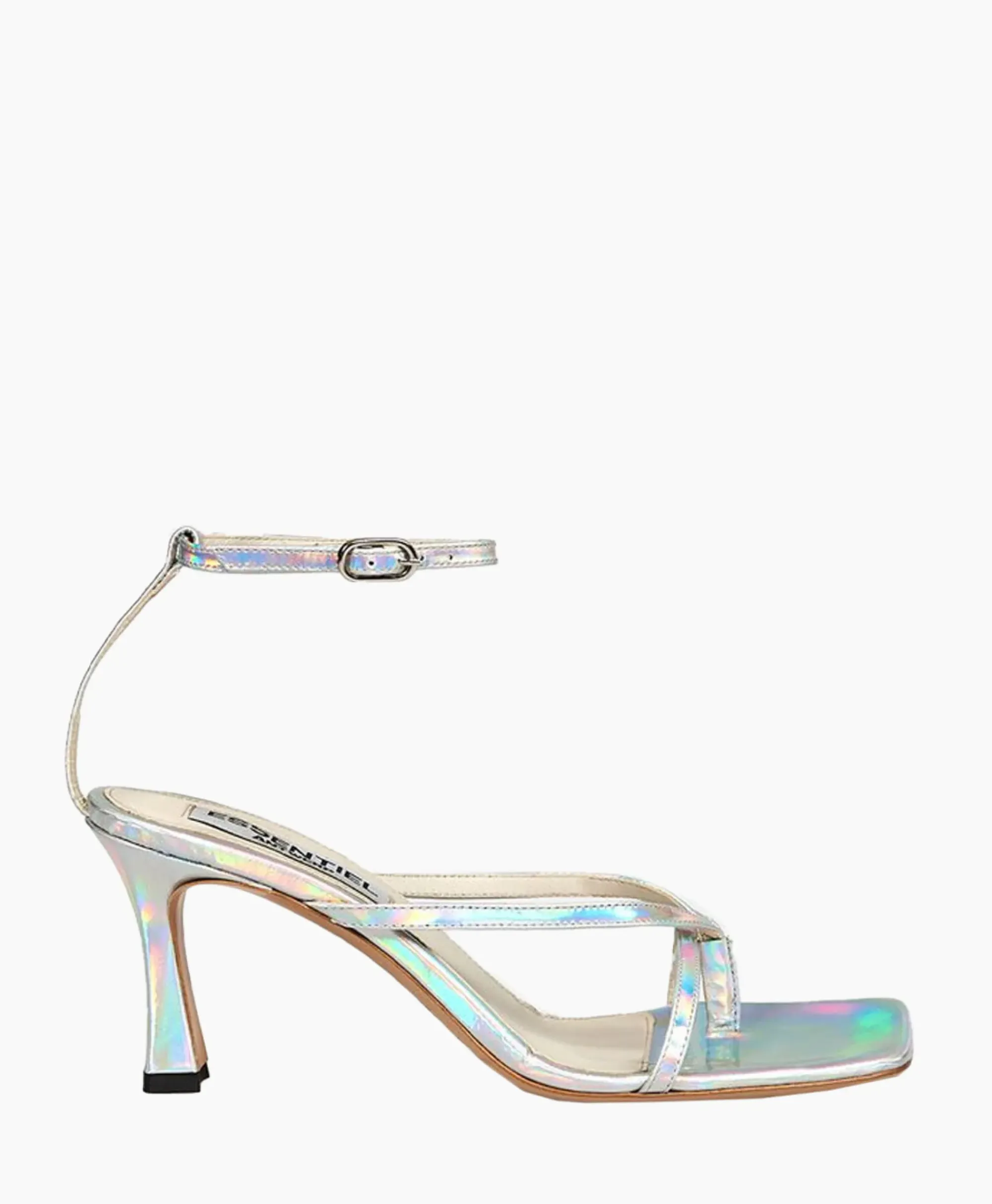 Sandalen^Essentiel Antwerp Sandaal Met Hak Dilver Zilver