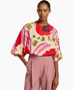 T-Shirts & Tops^Essentiel Antwerp Top Flowerpower Off White