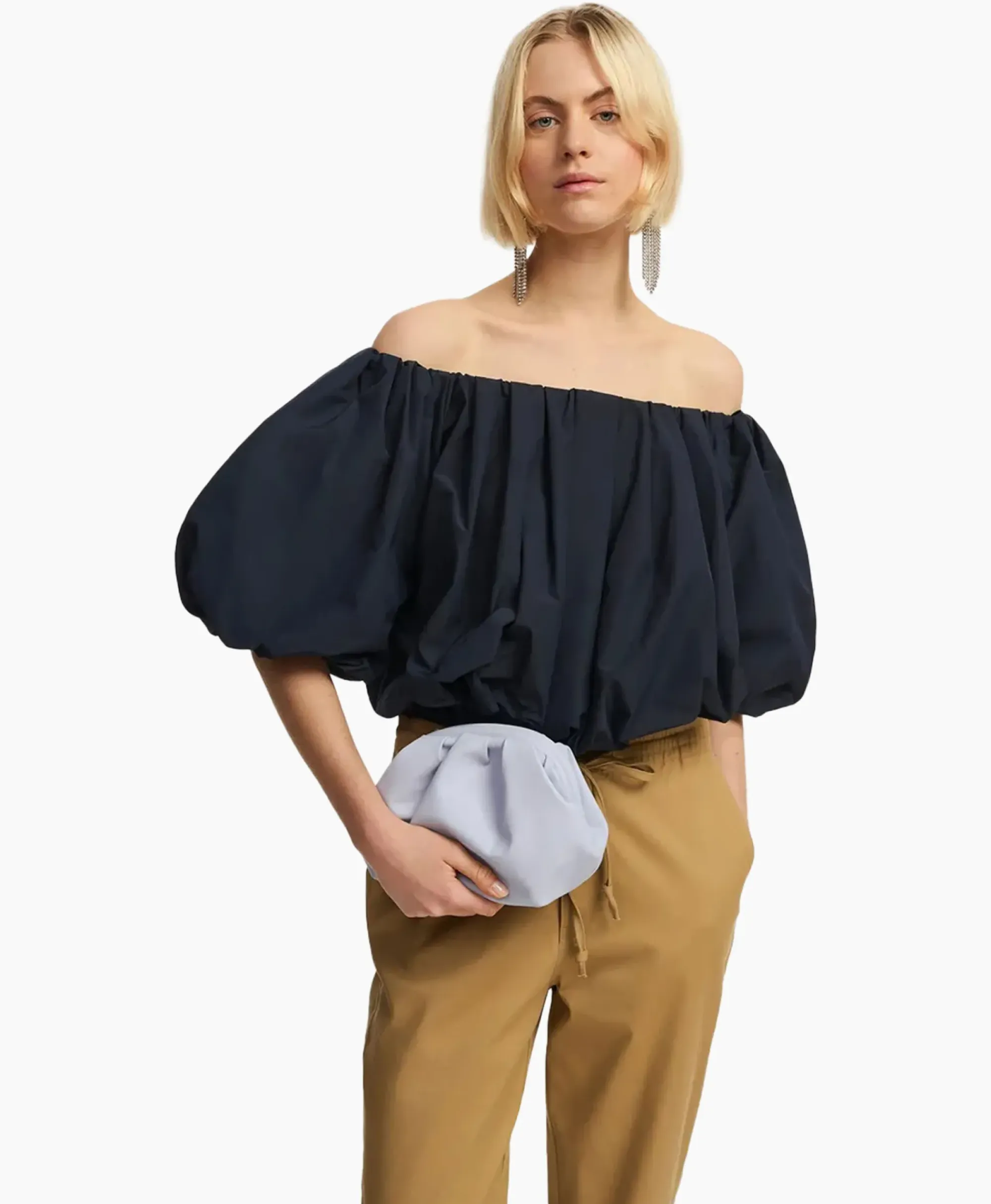 T-Shirts & Tops^Essentiel Antwerp Top Frenchie Blauw