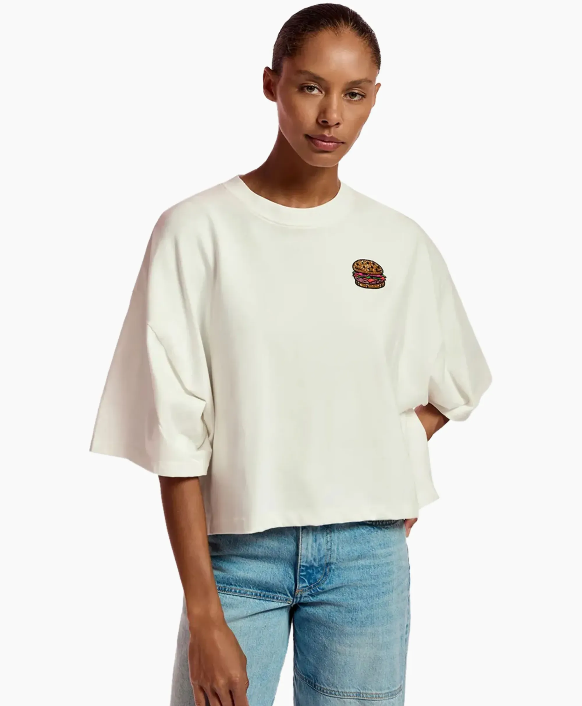 T-Shirts & Tops^Essentiel Antwerp T-Shirt Korte Mouw Fuente Off White