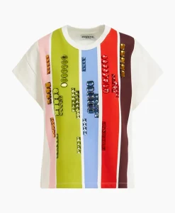 T-Shirts & Tops^Essentiel Antwerp T-Shirt Korte Mouw Foam Off White