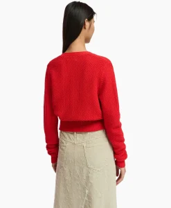 Vesten^Essentiel Antwerp Vest Farah Midden Rood